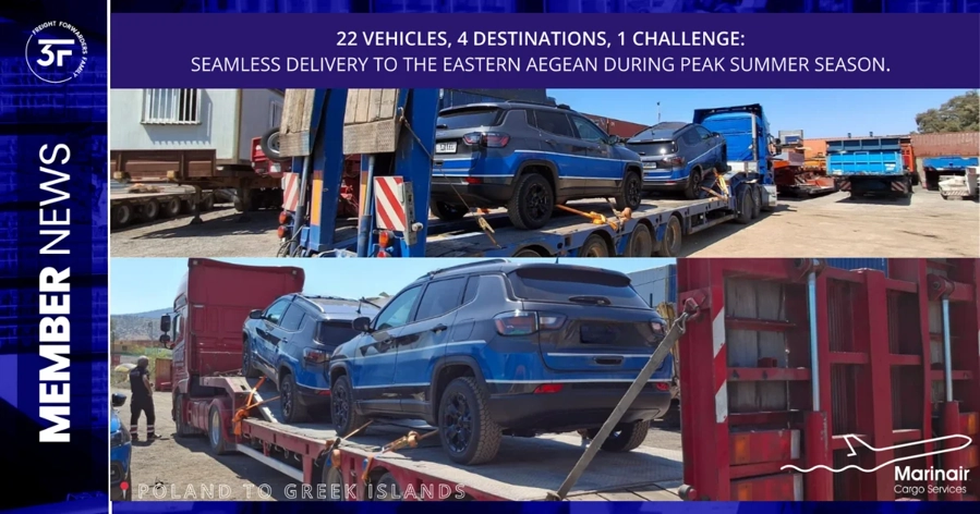 Marinair Delivers 22 Vehicles to the Eastern Aegean