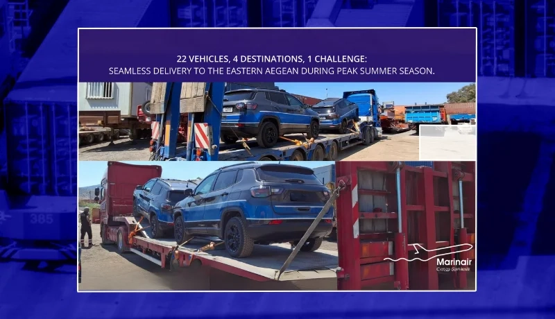 Marinair Delivers 22 Vehicles to the Eastern Aegean
