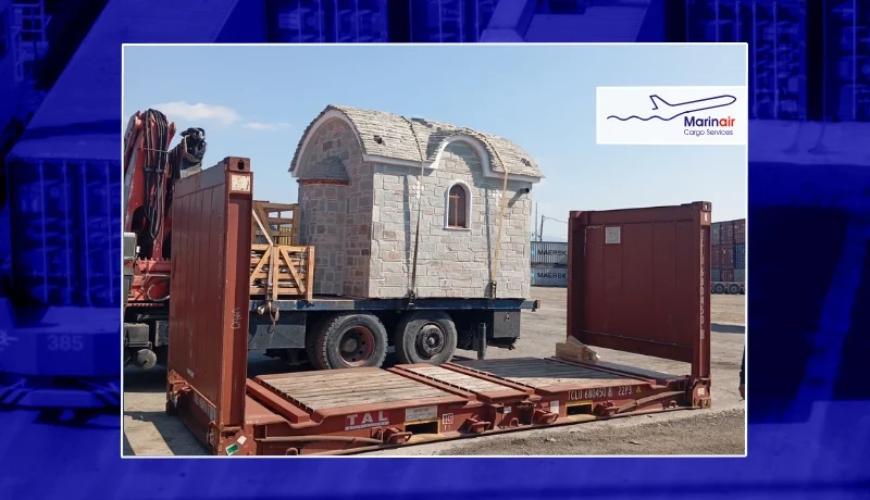 Marinair Ships Stone Church from Greece to Australia